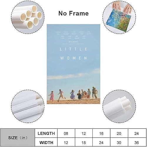 stonek Little Women Movie Poster for Room Aesthetic Canvas Wall Art Bedroom Decor 12x18inch(30x45cm), Unframe-style-13 thumbnail 3