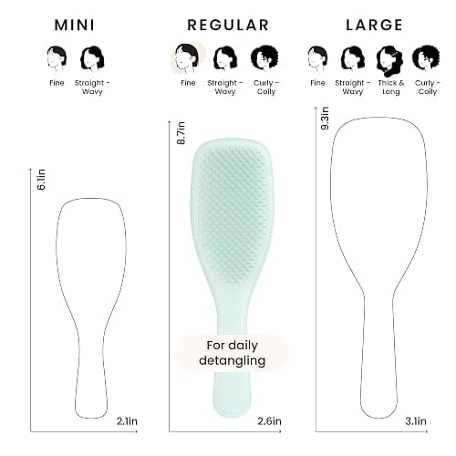 Amazon Tangle Teezer Fine & Fragile Ultimate Detangler Brush, Dry & Wet Hair Brush to Detangle & Reduce Breakage, Ice Blue thumbnail 7