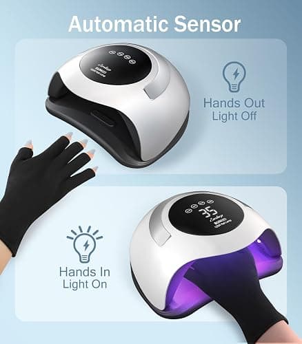 Easkep 120W UV Light for Nails - UV Nail Lamp Nail Dryer UV Lamp for Gel Nails UV LED Nail Lamp Curing Lamp Faster Professional for Home and Salon thumbnail 5