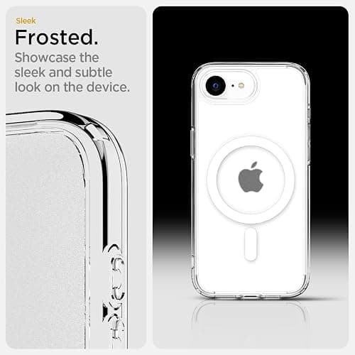 Spigen for iPhone 16e Case, Ultra Hybrid MagFit [Anti-Yellowing] [Compatible with Magsafe] - Frost White thumbnail 3