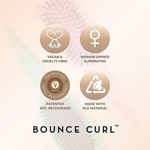 Bounce Curl Define EdgeLift Brush, 5-in-1 Tool for Effortlessly Defined Curls, Waves & Coils, Reduces Frizz - Brick Red thumbnail 6