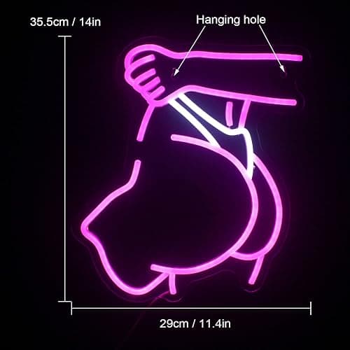 Frauen Neon Schild, Lady Neon Licht, kreative Kunst Neon Schild für Wand Dekor, Sexy Led Schild mit USB-betrieben für Mädchen Zimmer, Bar, Mann Höhle, Schlafzimmer thumbnail 2
