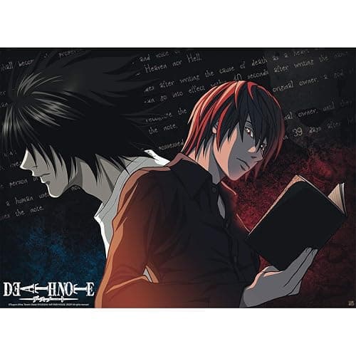 ABYSTYLE Death Note Group L vs. Light Unframed Mini Poster 15 x 20.5 Anime Manga Wall Art Prints for Bedroom Office Living Room Home Decor Gift - Image 1