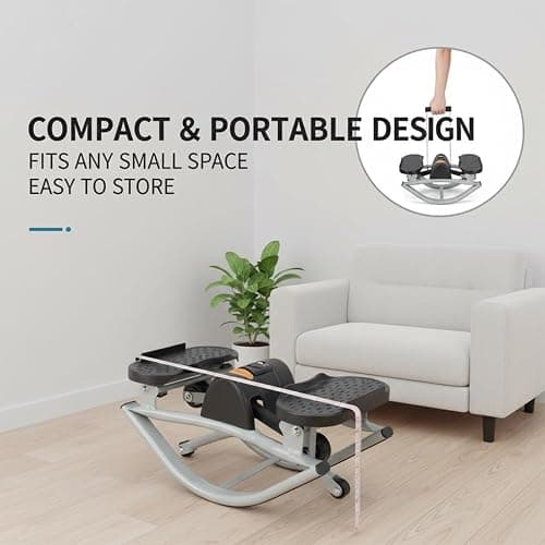 Rock Stepper, Low-Impact Lateral Rocking Home Stepper for Knees & Joints – Side-to-Side Motion Cardio Machine, Compact Portable Fitness Trainer for Home Gym thumbnail 6