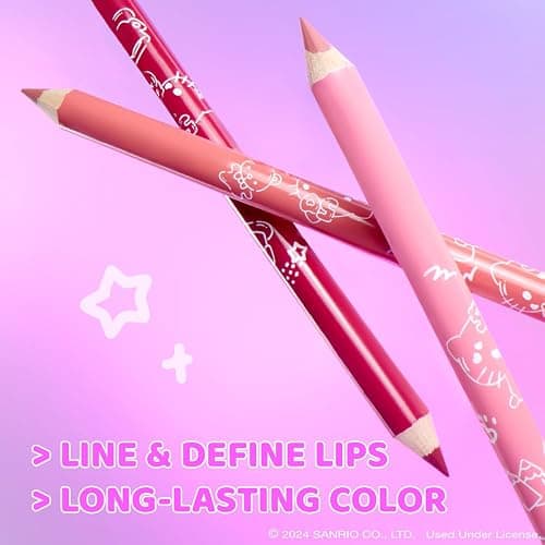 wet n wild Hello Kitty 3-Piece Lip Liner Pencil Set, Lip Defining Silky Smooth Formula, Highly Pigmented Long-Wearing Finish, Cruelty-Free & Vegan thumbnail 2