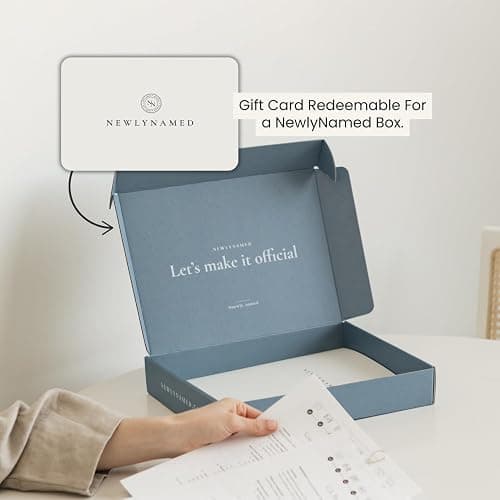 NewlyNamed Name Change Gift – Redeemable for a NewlyNamed Box - Personalized Name Change After Marriage Kit - Add to Wedding Registry thumbnail 2