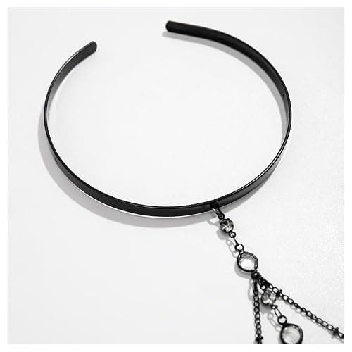 Simple Crystal Bead Tassel Upper Arm Chain Bracelet Multi-layered Bikini Armlet Rhinestone Adjustable Open Arm Cuff Bangle Bracelets Summer Beach Body Jewelry for Women thumbnail 4