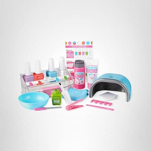 Melissa & Doug Love Your Look Pretend Nail Care Play Set – 20 Pieces for Mess-Free Play Mani-Pedis (Does NOT Contain Real Cosmetics), Pink thumbnail 10