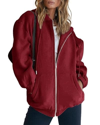 PRETTYGARDEN Women's 2025 Zip Up Y2K Hoodies Casual Long Sleeve Sweatshirts Fall Spring Track Jackets with Pockets thumbnail 7