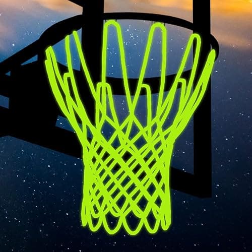 NEIJIANG Glow Basketball Net, Nightlight Basketball Net Luminous Outdoor Portable Sun Powered Sport Nylon thumbnail 4