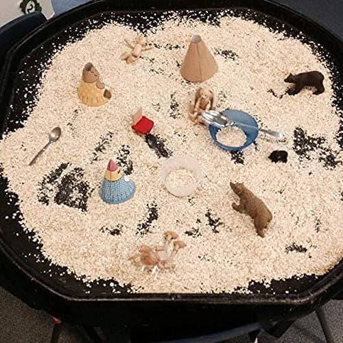 Easy Shopping® Children Kids Colour Small Mixing Tray Plastic for Playing Toy Sand Pool Pit Water Game Garden Beach MADE IN UK (Black) thumbnail 4