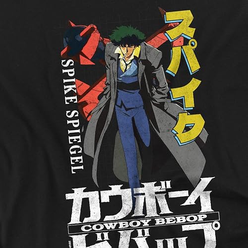 Popfunk Cowboy Bebop Spike Retro Poster Unisex Adult T Shirt thumbnail 2