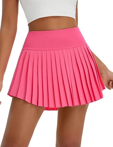 baleaf Frauen Plissee Tennis Röcke Athletische Golf Skorts Röcke mit Shorts Taschen für Laufen Workout Sport Tennisrock Tasche thumbnail 2