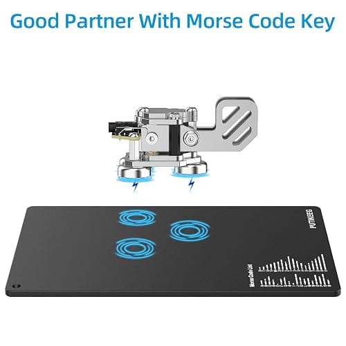 PUTIKEEG Morse Code Table Key morse code List Learning Shortwave Radio Black thumbnail 3