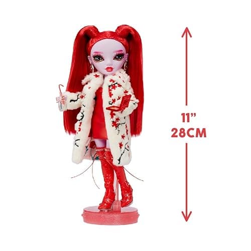 Rainbow High Shadow High Rosie - Red Fashion Doll. Fashionable Outfit, Extra Long Hair & 10+ Colorful Play Accessories. Great Gift for Kids 4-12 Years Old & Collectors thumbnail 3