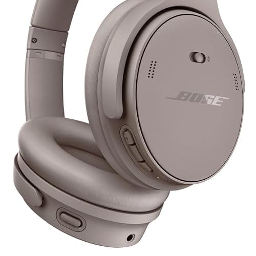 Bose QuietComfort Headphones - Wireless Bluetooth Headphones, Active Over Ear Noise Cancelling and Mic, USB-C Charging, Deep Bass, Up to 24 Hours of Playtime, Sandstone thumbnail 6