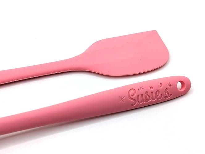Customizable Silicone Spatula - Personalized Kitchen Tool for Unique Cooks - Heat-Resistant, Non-Stick, and Ergonomic - Your Name Embossed - Perfect Gift Idea (Pink) thumbnail 4