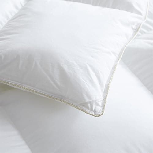 Luxurious White Solid Medium Weight, Palatial King Size Goose Feathers Down Comforter for All-Season Weather, 120 X 98 inches, Premium Baffle Box, 100% Egyptian Cotton Cover, 85 oz. Fill Weight thumbnail 8