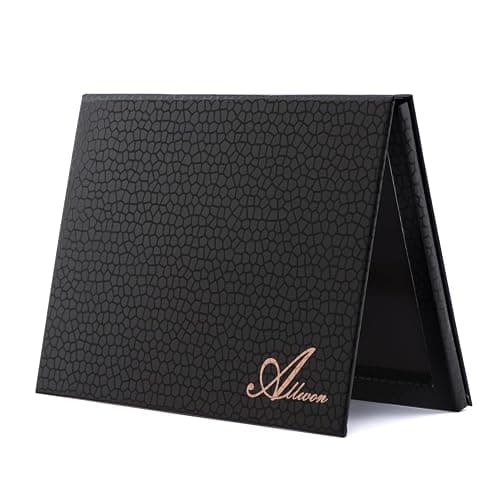 Allwon Magnetic Palette Empty Makeup Palette with Mirror for Eyeshadow Lipstick Blush Powder (Black) - Image 1