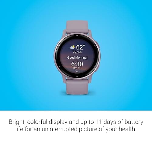 Garmin vívoactive 5, Health and Fitness GPS Smartwatch, AMOLED Display, Up to 11 Days of Battery, Orchid - Orchid thumbnail 3