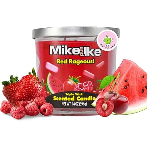 Mike and IKE Red Rageous! Candle