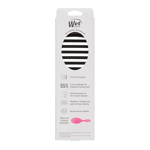 Wet Brush Speed Dry Hair Brush, Black Frost - Vented Design & Soft HeatFlex Bristles Are Blow Dry Safe - Ergonomic Handle Manages Tangles - Pain-Free Hair Accessories thumbnail 12