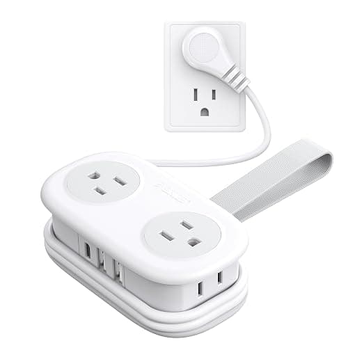 Travel Power Strip, ORICO 4 Outlets 3 USB Ports (1 USB C) with 4FT Wrapped Short Extension Cord, Compact Power Strip for Hotel Travel Essentials Cruise Approved-AP3 - Image 1