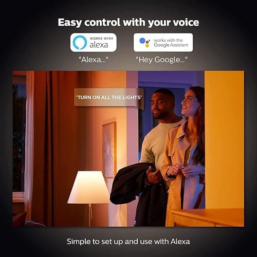 Philips Hue White & Colour Ambiance Smart Bulb Twin Pack LED [B22 Bayonet Cap] - 1100 Lumens (75W Equivalent). Works with Alexa, Google Assistant and Apple Homekit, 2 Count (Pack of 1) thumbnail 6
