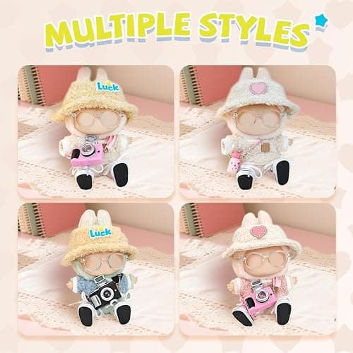 5-Piece of Set 17cm Doll Clothes - DIY Clothes for Doll Outfits Accessories, Luxury Chic Doll Clothing & Style Bundle,Just Clothes (Style B) thumbnail 5