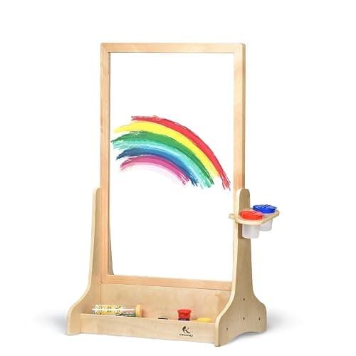 KRAND Double-Sided Plexiglass Painting Art Easel, Easy to Clean, Kids Drawing Board On Both Sides, Fun Arts and Crafts Activity for Boys and Girls thumbnail 8