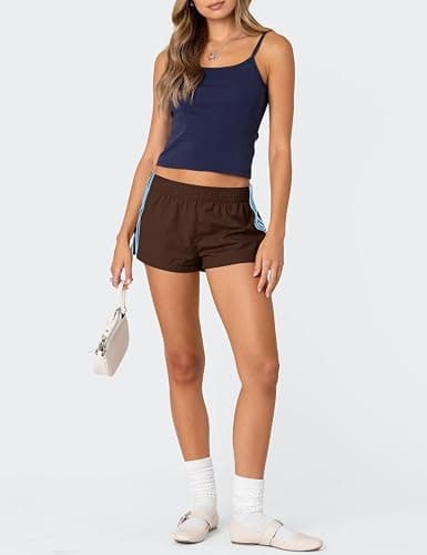 Plameil Womens Shorts Sweat Track Athletic Low Rise Micro Y2k UPF 50+ Shorts thumbnail 6