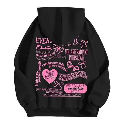 BJUTIR Sweatshirt for Women Trendy Cute Bow Hoodie Long Sleeve Preppy Casual Lightweight Hoodies Pullover thumbnail 6