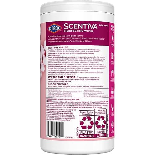 Clorox Scentiva Disinfectant Wipes thumbnail 4