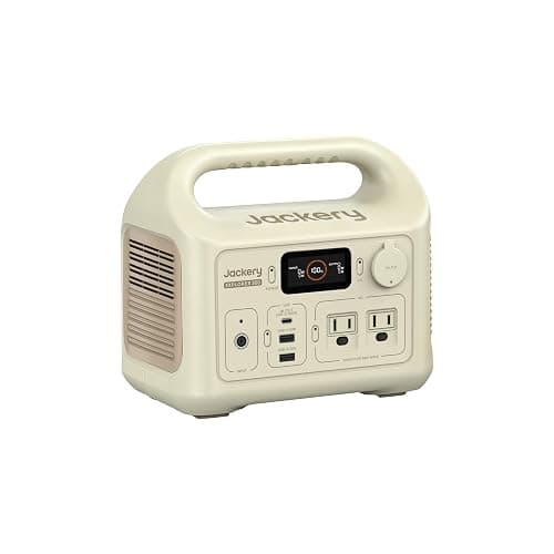 Jackery Portable Power Station Explorer 300 Dune White, 292Wh | Backup LiFePO4 Battery, Solar Generator for Outdoors Camping Travel Hunting Blackout (Solar Panel Optional) - Image 1