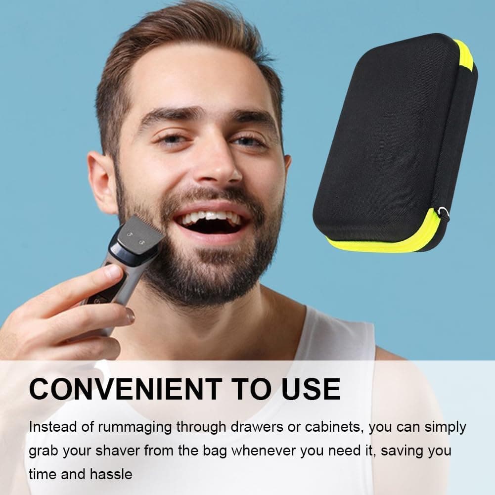 Estuche de Almacenamiento para Shaver, EVA Estuche de Viaje Funda Protectora Portátil para Trimmer Shaver Eléctric, Resistente a los Golpes y al Agua, Para OneBlade QP2530/2520/90/70 A thumbnail 8