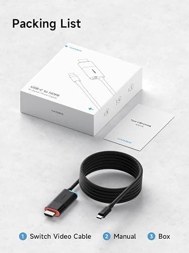 Hagibis Switch2 Dock for Nintendo Switch1/2 & Switch OLED, USB C to HDMI Cable Adapter with 4K@60Hz HDMI, 100W PD, Type-C to HDMI Adapter for Laptop, Tablet, SteamDeck, ROG Ally (Black 4K@60Hz) thumbnail 9