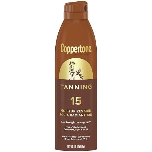 Coppertone Tanning Sunscreen Spray with Broad Spectrum SPF 15, Water Resistant Spray Sunscreen, Lightweight and Non-Greasy, 5.5 Oz, Pack of 3 thumbnail 10