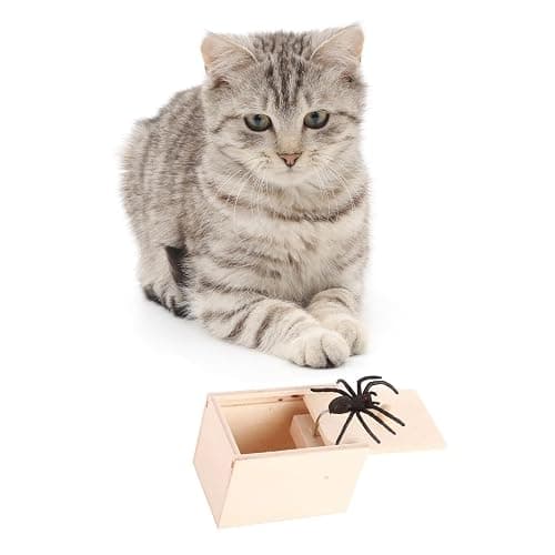Winbar Rubber Spider Trick Box, Handmade Wooden Surprise Box with Hidden Spider, Trick Toys & Prank Stuff for Adults and Children thumbnail 7