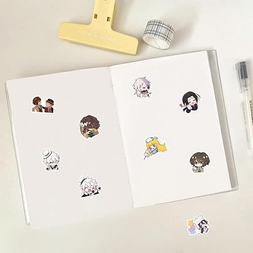 66Pcs Bungo Stray Dogs Themes Waterproof Stickers for Water Bottle Cup Laptop Bike Skateboard Luggage Box Vinyl Graffiti Patches BRJKT thumbnail 2