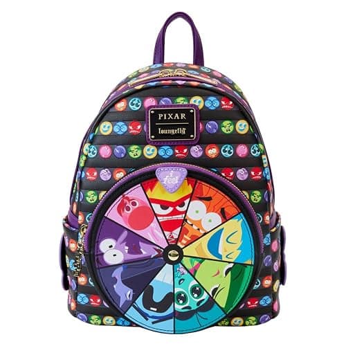 Loungefly Pixar Inside Out 2 Core Memories Spinning Wheel Mini Backpack - Image 1