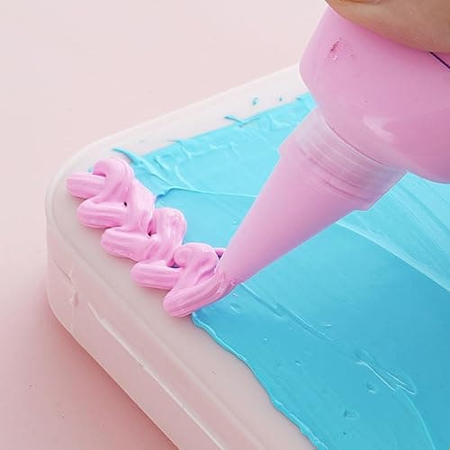 BEIJITA Whipped Cream Glue Kit - Decoden Cream Set with 10 Colors (15ml Each), Perfect for Crafting and Decorating,Ideal for DIY Crafts and Decorations thumbnail 2