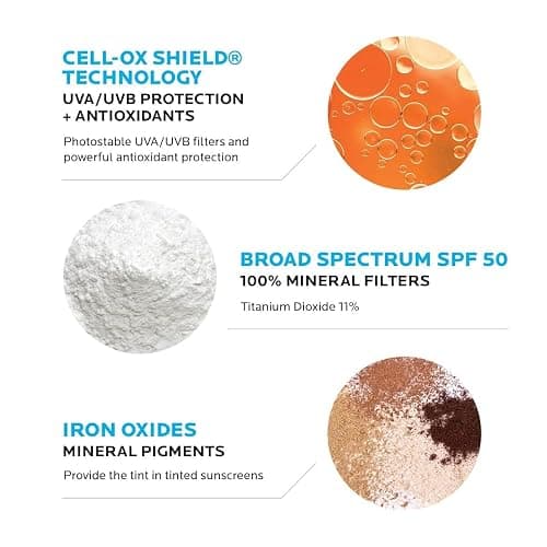 La Roche-Posay Anthelios Tinted Sunscreen SPF 40+, Broad Spectrum SPF + Antioxidants, Titanium Dioxide & Zinc Oxide Sunscreen, 4 Flexible Shades With No White Cast, Oil Free & Oxybenzone Free - 1.7 Fl Oz (Pack of 1) - Tinted thumbnail 6