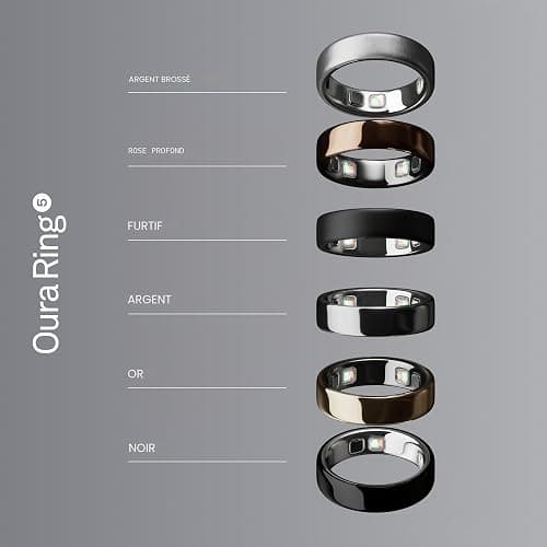 Oura Ring 5 Silver - Taille 8 - Déterminez Votre Taille Avant d'acheter thumbnail 7