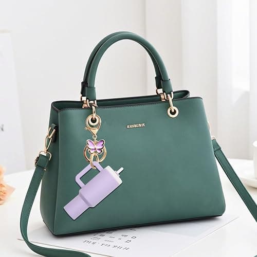 ANDERSE Mini Cup Keychain, Stanley Cup Accessories, School Bag Key Ring Handbag Backpack Charm Lip Balm Keychain for Women thumbnail 4