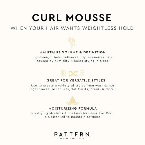 PATTERN Beauty by Tracee Ellis Ross Curl Mousse 8 fl oz- Volume and Hold for Curly Hair 3a-4c thumbnail 8