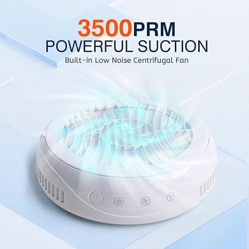 Goodoo Nail Dust Collector, Compact Nail Dust Collector for Beginner with Reusable Filter for Acrylic Nail Polishing Manicure Dust Collector Nail Tech Salon Home thumbnail 3
