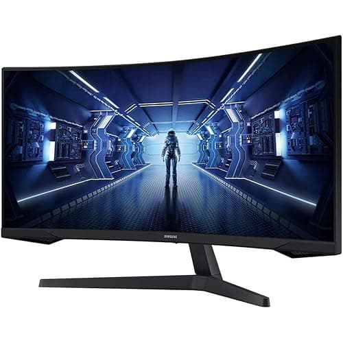 Samsung 34" Odyssey G55T WQHD 165Hz 1ms(MPRT) HDR Curved Gaming Monitor Bundle with Tech Smart USA Elite Suite 18, 2X HDMI Cable & Deco Gear CPS Exclusive 26 Month Protection Pack (BEACH-CPS-26M1000) thumbnail 4