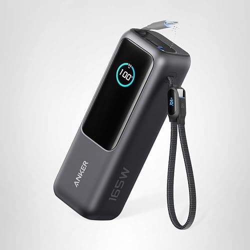 Anker Laptop Power Bank, 25,000mAh Portable Charger with Triple 100W USB-C Ports, Built-in Retractable Cables, Flight-Approved for Travel, iPhone 17/16 Series, MacBook, Samsung, and More thumbnail 7