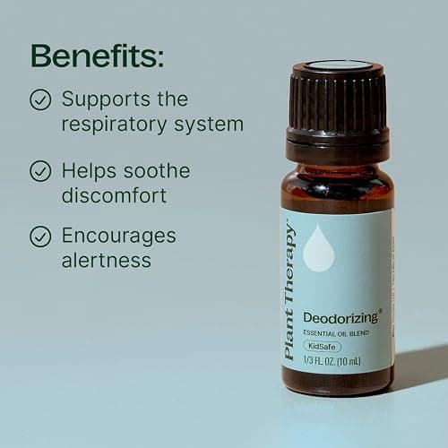 Plant Therapy Deodorizing Essential Oil Blend, 10 mL (1/3 oz), Pure Essential Oils, Undiluted, Therapeutic Grade, Ideal for Household Cleaning & Deodorizing thumbnail 2