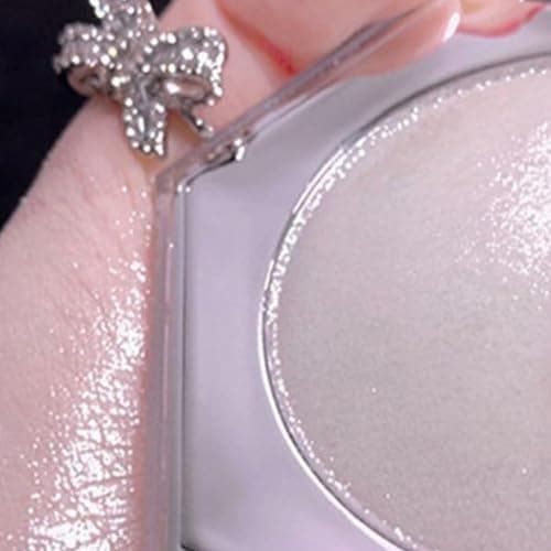 KARLOR Paletta illuminante per il viso, Shimmer Glitter Bronzer, Pealen bianco, viso e guancia, evidenziatore con brillantini, polvere lucida ad alta pigmentazione, durevole thumbnail 4